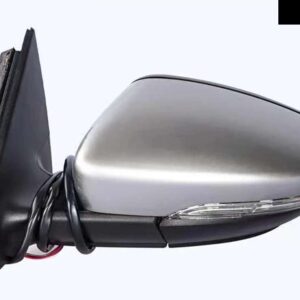 車加熱自動折りたたみウインカーライト 6 9 13 ワイヤーサイドミラー アセンブリ VW パサート B7 2012-16 - Left silver 6 Wire