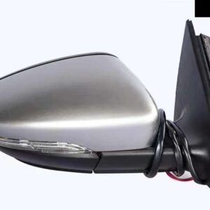 車加熱自動折りたたみウインカーライト 6 9 13 ワイヤーサイドミラー アセンブリ VW パサート B7 2012-16 - Right silver 9 Wire