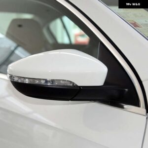 車加熱自動折りたたみウインカーライト 6 9 13 ワイヤーサイドミラー アセンブリ VW パサート B7 2012-16 - Right white 6 Wire