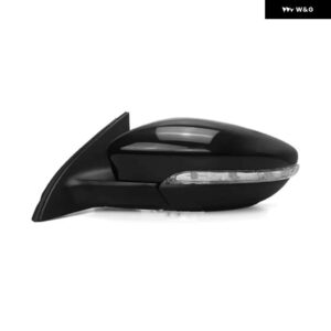 車加熱自動折りたたみウインカーライト 6 9 13 ワイヤーサイドミラー アセンブリ VW パサート B7 2012-16 - Left black 6 Wire