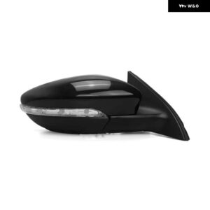 車加熱自動折りたたみウインカーライト 6 9 13 ワイヤーサイドミラー アセンブリ VW パサート B7 2012-16 - Right black 6 Wire