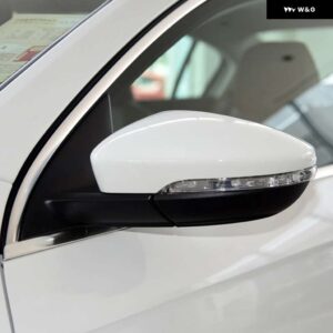 車加熱自動折りたたみウインカーライト 6 9 13 ワイヤーサイドミラー アセンブリ VW パサート B7 2012-16 - Left white 6 Wire