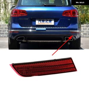 自動リアバンパー リフレクターハザード灯ストリップバー VW トゥアレグ 2016 2017 2018 7P6945105A 7P6945106A - Short Right