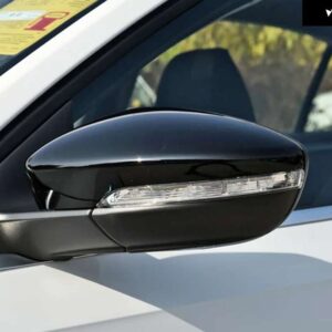 自動加熱フォールドウインカー 8PIN ミラー アセンブリ VW ジェッタ VI 2012-16-2018 5C7857507 5C7857508 - L Black 8 Wire