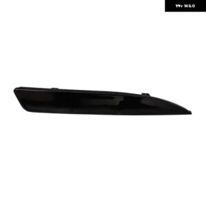 自動リアバンパー リフレクターハザード灯ストリップカバー バー VW シロッコ R R-LINE 2011-15 1K8945105 1K8945106 - Right- Black