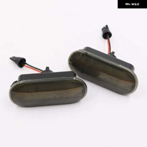 2個 ダイナミック LED ウィンカーサイド マーカー ライトランプ VW ジェッタ MK4 ゴルフ MK4 GTI MK4 パサート B5 キャディトランスポーター 1J0 949 117 - black 2