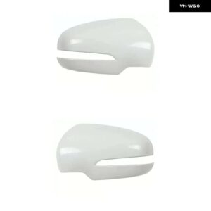 スズキ 自動サイドウイングリアミラーカバー ケース キャップシェル VITARA SX4 S-CROSS 2015-19 - White a pair