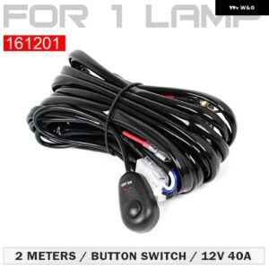 LED ライトバーリレーハーネススイッチキット配線ハーネスリレー LED 作業ドライビングライト フォグライト 12V 防水 - for 1 lamp