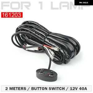 LED ライトバーリレーハーネススイッチキット配線ハーネスリレー LED 作業ドライビングライト フォグライト 12V 防水 - for 1 lamp-3 pin