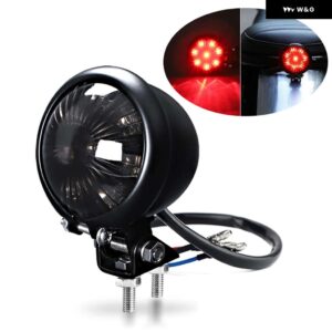 スズキ オートバイ LED テールライト リアライト 12V ブレーキライトストップハザード灯ダート バイク ストリート バイク スポーツ ヤマハ - 1pc Smoke Shell