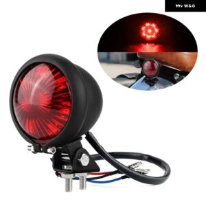 スズキ オートバイ LED テールライト リアライト 12V ブレーキライトストップハザード灯ダート バイク ストリート バイク スポーツ ヤマハ - 1pc Red Shell