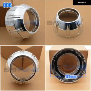 3.0インチ プロジェクターシュラウド HELLA 3R G5/KOITO Q5 レンズ バイキセノン ヘッドライト ベゼル RETROLENSES カバー ライト - 6