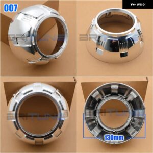 3.0インチ プロジェクターシュラウド HELLA 3R G5/KOITO Q5 レンズ バイキセノン ヘッドライト ベゼル RETROLENSES カバー ライト - 7
