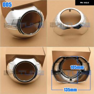 3.0インチ プロジェクターシュラウド HELLA 3R G5/KOITO Q5 レンズ バイキセノン ヘッドライト ベゼル RETROLENSES カバー ライト - 5