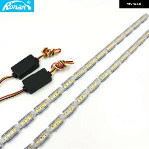 RONAN 60 デイタイムランニングホワイト スイッチバックイエロー光 DRL ダブル流動タイプ LED ホワイトアンバーランプ ヘッドライト - Upgrade (Blue Light)