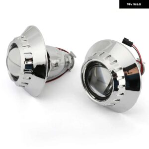 2.5インチ バイキセノン プロジェクター HID レンズ E46 ZKW M3 ヘッドライト RETROCAR スタイリング H1 電球 H7 H4 アダプター ホルダー 使用 - E46-R Extend-Sliver