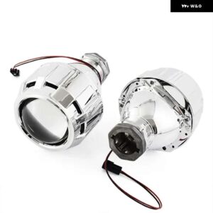 RONAN 2個 LHD 2.5インチ バイキセノン VER 9.5 H4 ソケット ヘッドライト プロジェクターレンズ 使用 D2S/D2H ランプ ヘッドライト アップグレード - With Sliver Mask