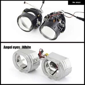 RONAN 2.5インチ 42W 6000K HD BI-LED プロジェクターレンズ デュアル LED チップ H1 H4 H7 9005/9006 ソケットカーロスレスアップグレードレトロフィット - With BM LED Mask
