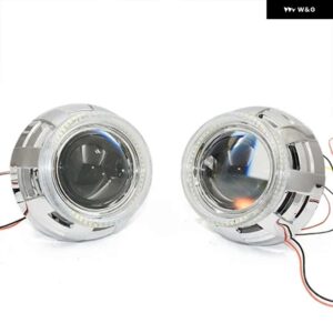 RONAN 3.0インチ ビキセノン プロジェクターレンズ 95MM SMD DRL ホワイトイエローウィンカーエンジェルアイ ヘッドライト アップグレードレトロフィット - WHITE