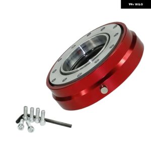 薄型バージョン 6 穴ステアリング ホイール クイック リリース ハブ アダプター ステアリング TT100951 - Red