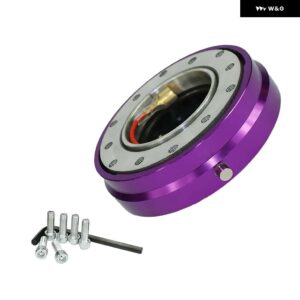 薄型バージョン 6 穴ステアリング ホイール クイック リリース ハブ アダプター ステアリング TT100951 - Purple