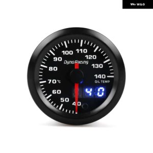 2インチ 52MM 7色 LED デュアルディスプレイブーストゲージ水温油温油圧電圧計空燃比 EGT タコメーターゲージ - Oil temp gauge