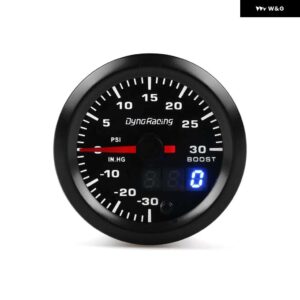 2インチ 52MM 7色 LED デュアルディスプレイブーストゲージ水温油温油圧電圧計空燃比 EGT タコメーターゲージ - Boost gauge psi