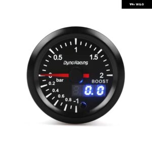 2インチ 52MM 7色 LED デュアルディスプレイブーストゲージ水温油温油圧電圧計空燃比 EGT タコメーターゲージ - Boost gauge bar
