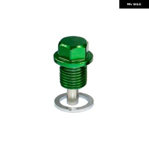 M14 * P1.5MM エンジン ドレスアップ磁気オイルドレンプラグ パッケージオイルサンプドレンプラグ M14 * P1.5MM ネジ付きほとんどの車 - Green