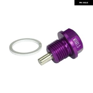 M16 * P1.5MM 磁気オイルサンプドレンプラグ オイルドレンプラグ 16X1.5 ネジ付きのほとんどの車両 - purple