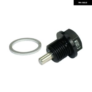 M16 * P1.5MM 磁気オイルサンプドレンプラグ オイルドレンプラグ 16X1.5 ネジ付きのほとんどの車両 - black