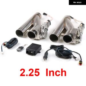 2.25インチ 2.5インチ 3インチ ダブル排気制御バルブ電動 Y パイプ シングルバルブ電気カットアウトキットリモコン付き - 2.25inch