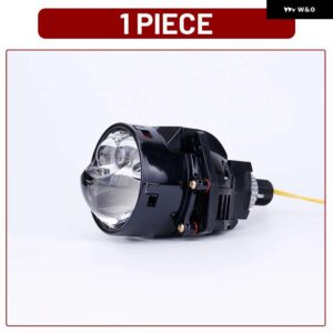 3インチ 100 ワット 6000 K バイ LED プロジェクターレンズ デュアル双曲面レンズ HELLA 3R H4 H7 9005/9006 車アップグレード RETROKITS ターボファン - 1 Piece