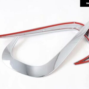 MERCEDES-BENZ GLB-CLASS X247 GLB200 220 250 2019 2020 ABS フロント フォグライト ランプ カバー トリム モールディング ベゼル ガーニッシュ ステッカー - WHITE