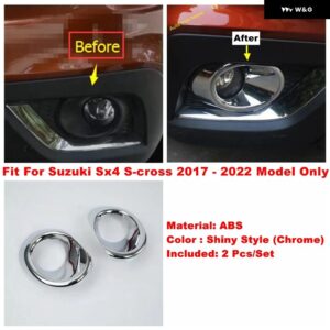 スズキ 外装 ドアハンドルフロントリア フォグランプ アイブロウ ウィンドウ ワイパーカバー トリム SX4 S-クロス 2014 - 2022 - For 2017-2022 Only