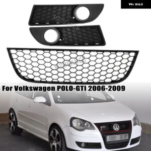 VW ポロ 9N3 フォグランプ ベント グリルカバー VW POLO-GTI 38596 MK4 フロントバンパー アンダーグリル - 3pcs