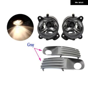フォグランプ VW トランスポーター T5 マルチバン カラベル 2003-2010 LED フォグライト ブラック フォグランプ カバー グリル配線ハーネス スイッチ キット