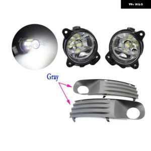 フォグランプ VW トランスポーター T5 マルチバン カラベル 2003-2010 LED フォグライト ブラック フォグランプ カバー グリル配線ハーネス スイッチ キット