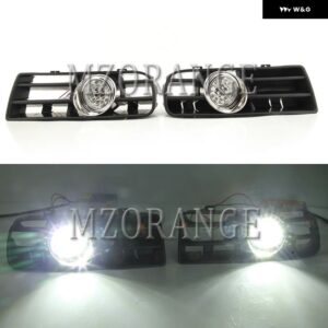 フォグランプ LED ヘッドライト VW ゴルフ 4 MK4 GTI TDI 1997 1998-2006 DRL フォグランプ カバー レーシング グリルランプグリル - Only LED fog