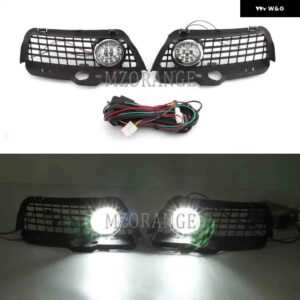 LED フォグライト VW ゴルフ 3 ゴルフ MK3 ジェッタ カブリオ 1992-1998 フォグランプ ヘッドライト カバー グリルワイヤー ケーブル - LED