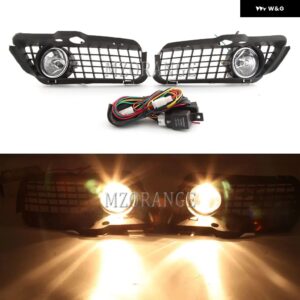 LED フォグライト VW ゴルフ 3 ゴルフ MK3 ジェッタ カブリオ 1992-1998 フォグランプ ヘッドライト カバー グリルワイヤー ケーブル - Halogen