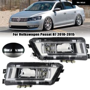 自動フロント フォグランプ VW パサート B7 2011-15 ヘッドライト フォランプグリルバンパー カバー 56D853665 - 1 pair led fog