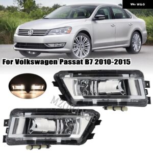 自動フロント フォグランプ VW パサート B7 2011-15 ヘッドライト フォランプグリルバンパー カバー 56D853665 - 1 pair halogen fog