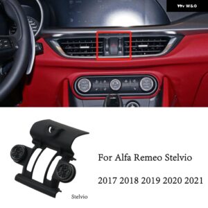 ALFA REMEO GIULIA STELVIO 2017-20 フォンナーホルダー ベースマウント 17MM ボールジョイント専用電話スタンド ブラケット付き - 17-21yr Stelvio