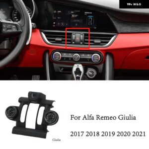 ALFA REMEO GIULIA STELVIO 2017-20 フォンナーホルダー ベースマウント 17MM ボールジョイント専用電話スタンド ブラケット付き - 17-21yr Giulia