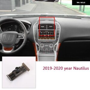 リンカーン MKX MKC MKZ ノーチラスコルセアコンチネンタルアビエーター 2018 2019 2020 専用 電話ホルダー スタンド ベースブラケットマウント - 19-20yr Nautilus