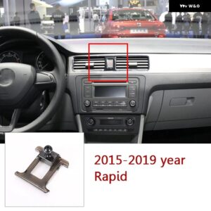 シュコダ スペルブ オクタビア ファビア ラピッド 2015-21 電話ホルダー スタンド 専用ベース コロケーション ブラケット - 15-19yr Rapid