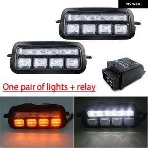 2019 LADA NIVA 4X4 1995 LED DRL ライトとランニングウインカー 機能 カースタイリング LED ターニングランプ - DRL001 and relay