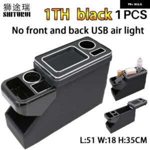 スズキ - ソリオ 2011-2016 フロント手すりボックス セット 汎用 業務用 アームレスト 中央店 ビジネスカー - 1TH black