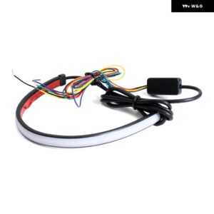 スズキ LED テール TIDY フェンダー エリミネーターブラケットバー シーケンシャル スイッチ バックテールブレーキ ウィンカーライト ブル - 30cm red and yellow